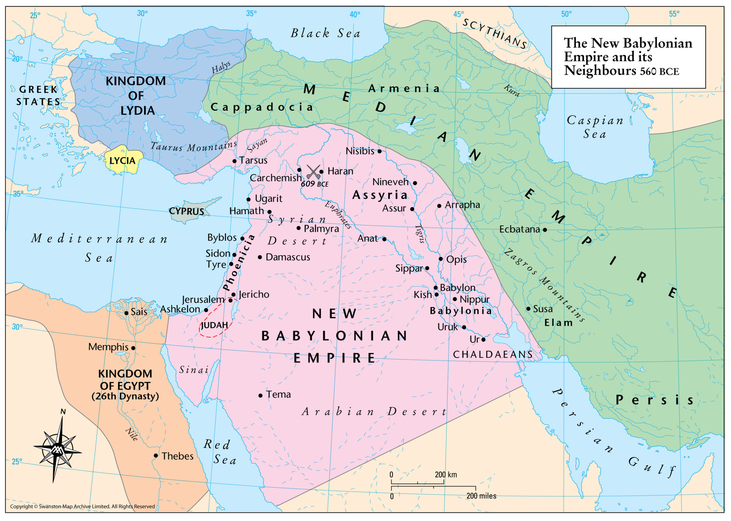 Вавилония на карте